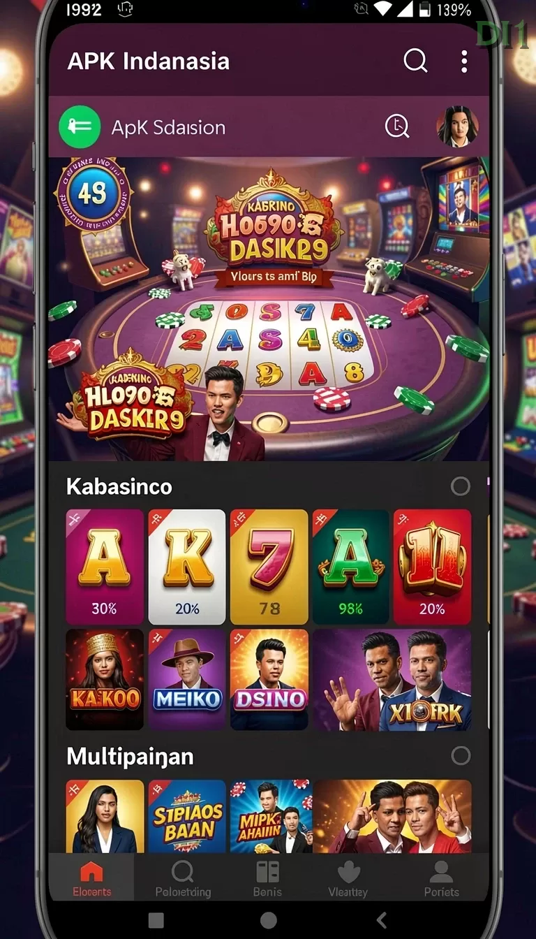 Cuplikan layar C8VIP — menu navigasi