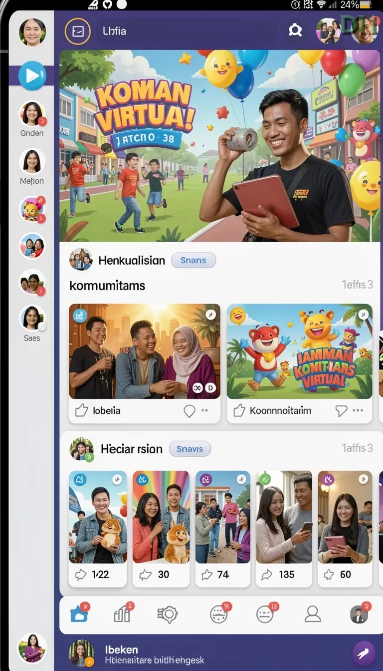 Cuplikan layar C8VIP — pengaturan akun