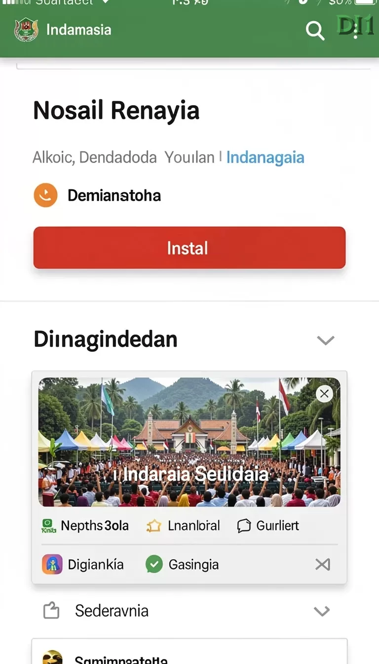 Cuplikan layar CEMARA77 — halaman utama